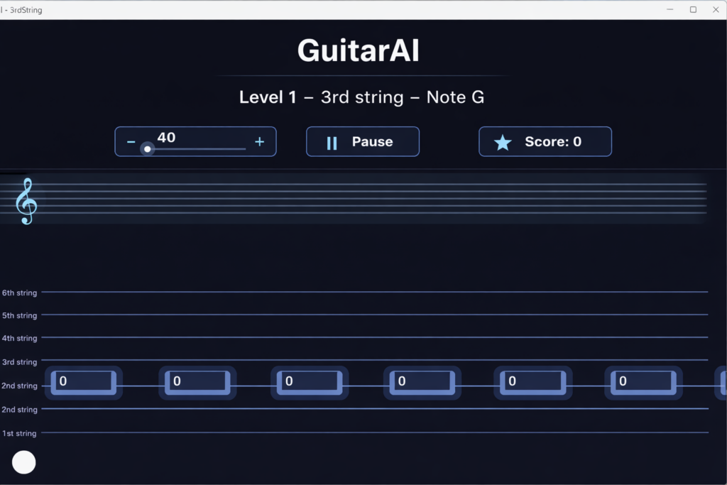 nota sol guitarai