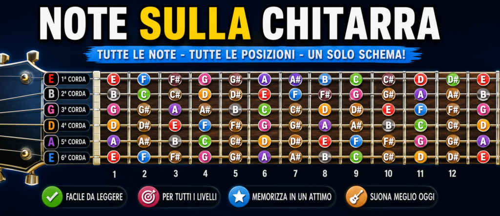 note sulla chitarra